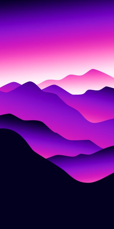 Ambiente, Montaña, Morado, Paisaje Natural, Afterglow. Wallpaper in 2750x5500 Resolution