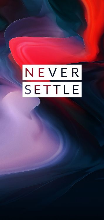OnePlus 6, Nunca Liquidar Oneplus 6, OnePlus 6T, OnePlus 7, Rojo. Wallpaper in 1080x2280 Resolution