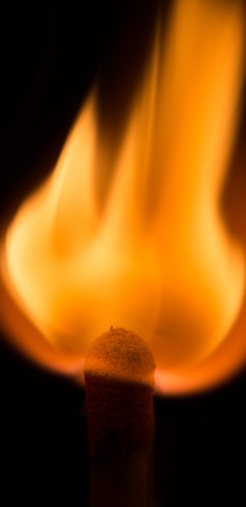 Image fire, flame, match, heat, smartphone