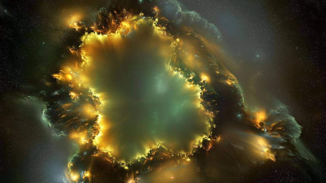 宇宙, 明星, 性质, 气氛, 黄色的 壁纸 3840x2160 允许