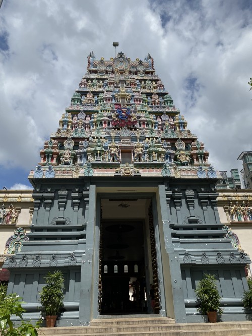 Image singapore, sri thendayuthapani temple, architecture, cloud, facade