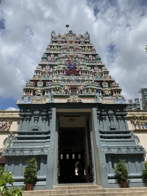 singapore, sri thendayuthapani temple, architecture, cloud, facade