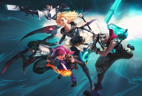 Image league of legends, riot games, anime, illustration, fun