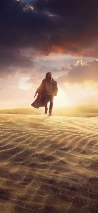 Erscheinungsdatum Der Obi-Wan-Kenobi-Serie, Ewan McGregor, Obi-Wan Kenobi, Darth Vader, Disney-Filme. Wallpaper in 1284x2778 Resolution