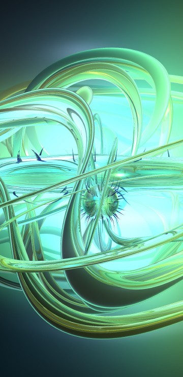 Image green and yellow light digital wallpaper