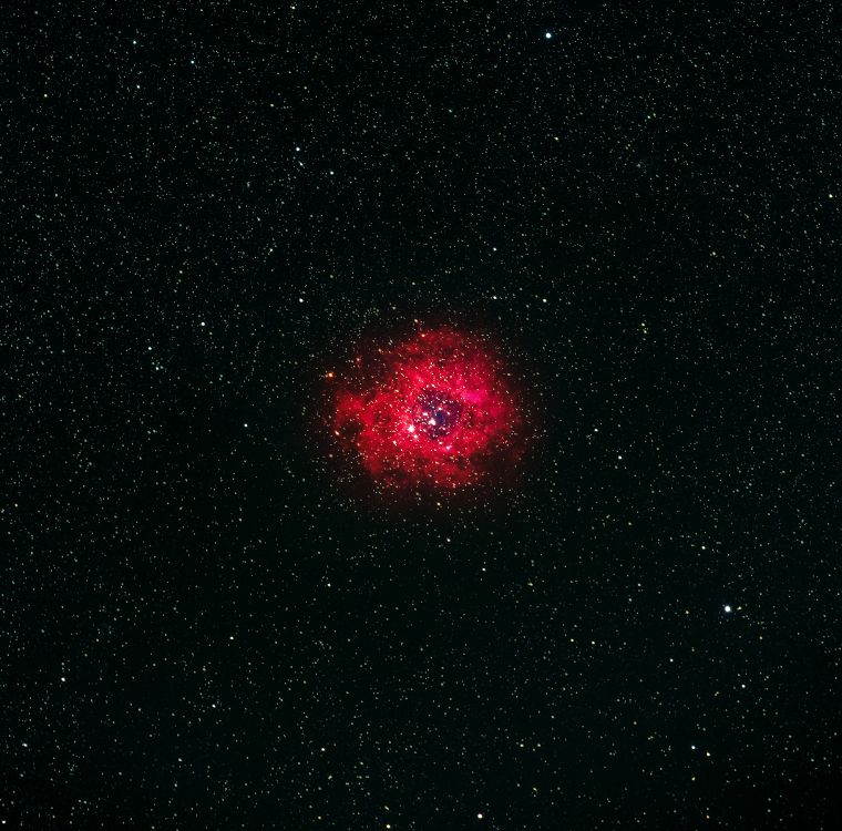 Galaxia Roja y Negra Con Estrellas. Wallpaper in 3495x3448 Resolution