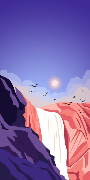 北极, 艺术, 自然景观, 品红色 壁纸 1750x3500 允许