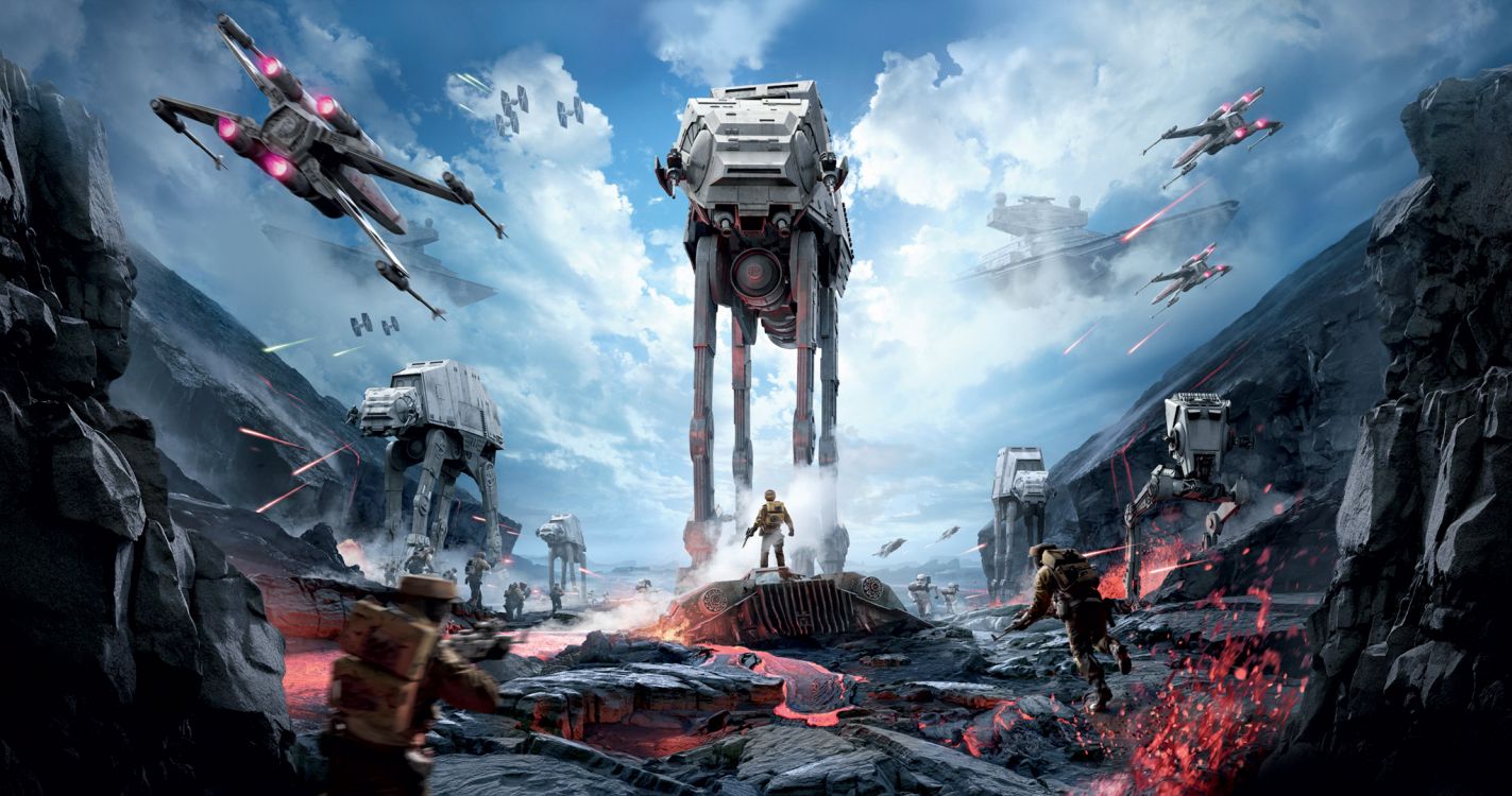 Star Wars Battlefront, Star Wars, Star Wars Juegos de Video, Juego de Pc, Playstation 4. Wallpaper in 2048x1079 Resolution