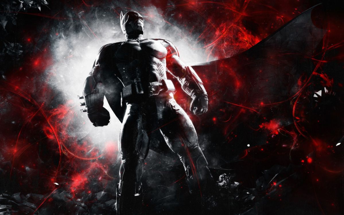 Hombre en Traje Negro y Rojo Con Rifle Negro. Wallpaper in 3572x2233 Resolution