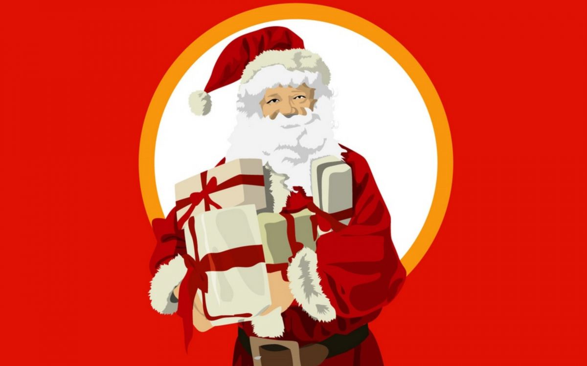 Weihnachten, Weihnachtsmann, Illustration, Kunst, Christmas Ornament. Wallpaper in 1920x1200 Resolution