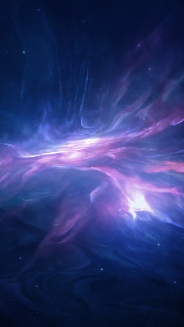 Image blue and white galaxy illustration