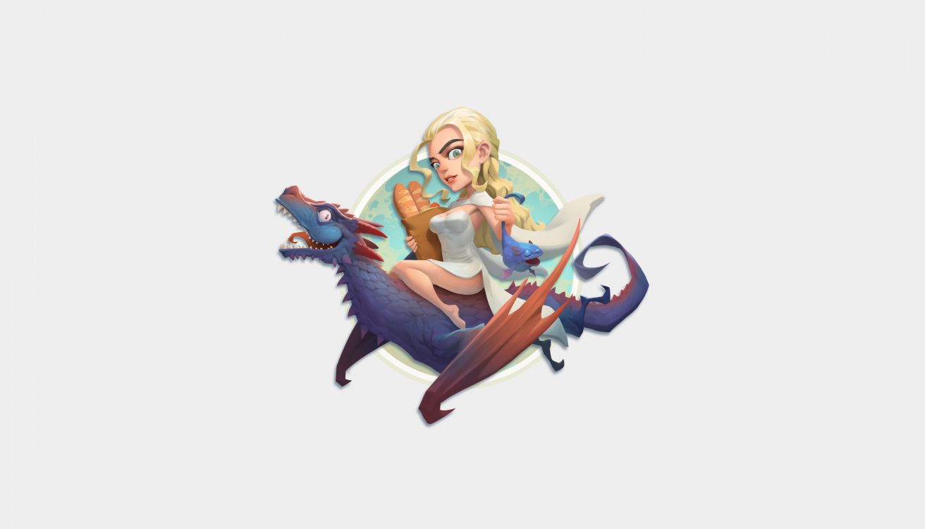 Mädchen im Blauen Langarmhemd Mit Blau-weißer Katzenillustration. Wallpaper in 3500x2000 Resolution