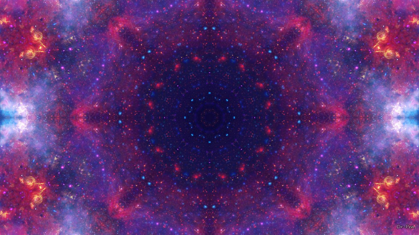 天文学对象, 宇宙, 迷幻术, 冥想, 曼荼罗 壁纸 3840x2160 允许