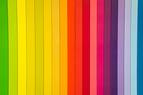 Image purple yellow and pink striped textile