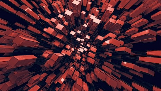 Image orange and black abstract painting