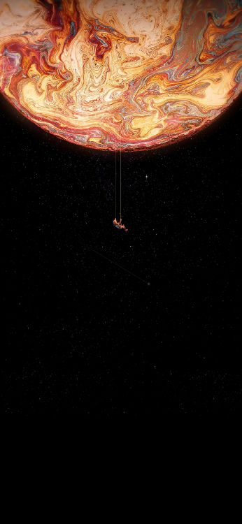 Amoled, OLED, Espace, Incroyable Navette Spatiale, Art. Wallpaper in 1170x2532 Resolution