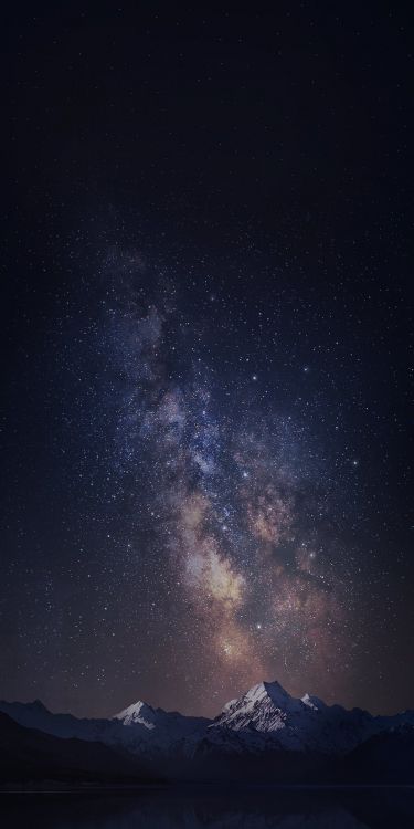 Bluboo S3, Voie Lactée, Ciel de Nuit, Corps de L'eau, Nuit. Wallpaper in 1080x2160 Resolution