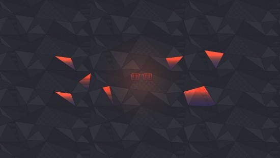 Image black and orange round logo