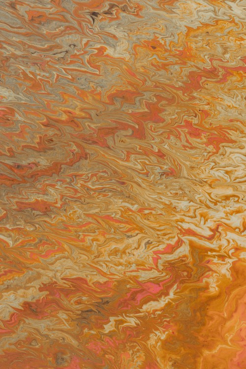 Image orange and blue abstract painting