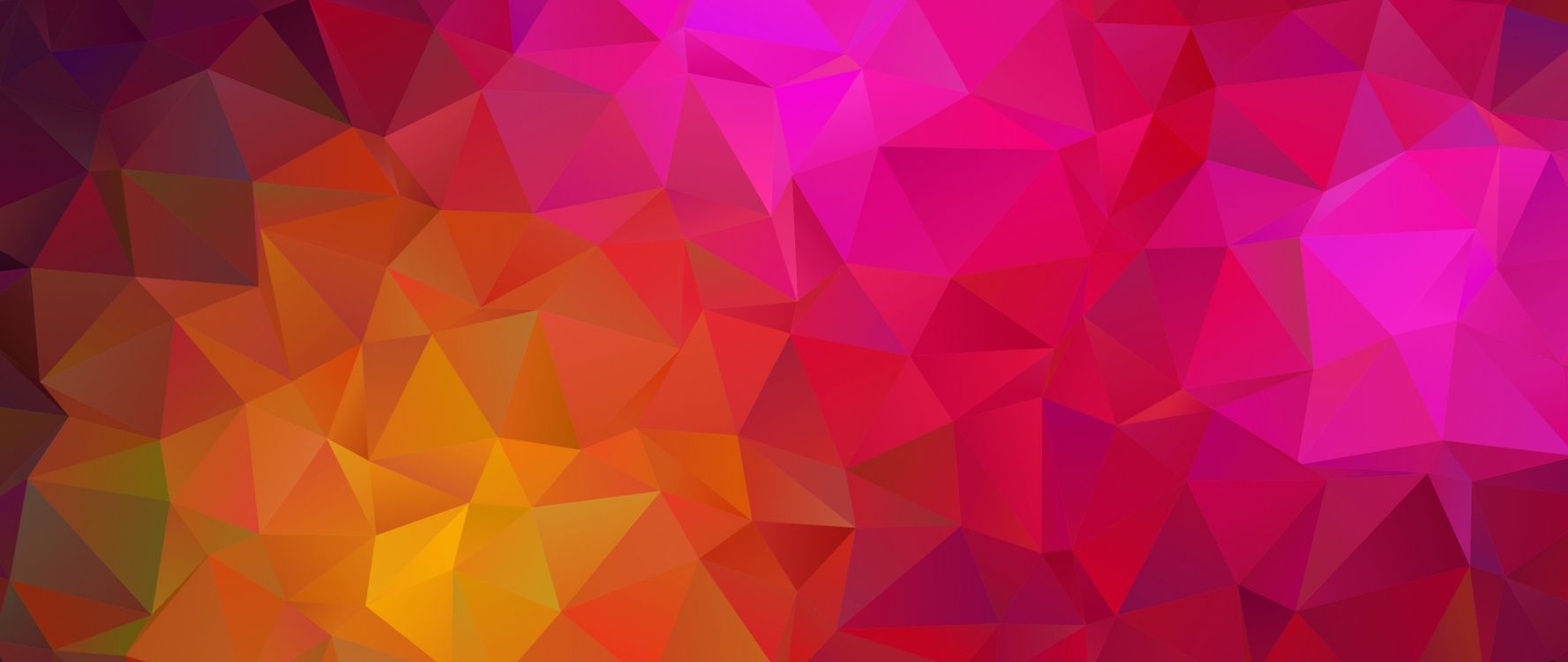 三角形, 粉红色, 品红色, 对称, 抽象艺术 壁纸 2560x1080 允许