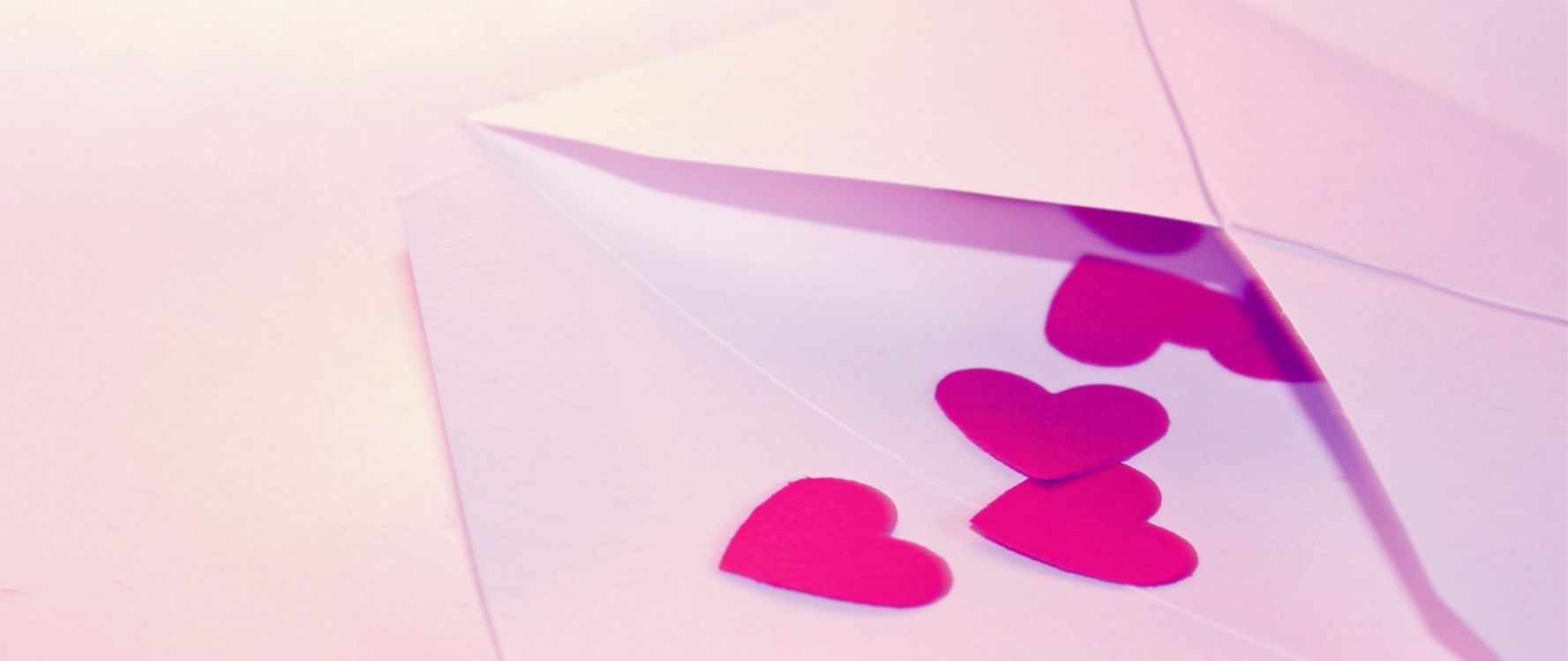 Cœur, Enveloppe, Papier, Pink, le Jour de Valentines. Wallpaper in 2560x1080 Resolution