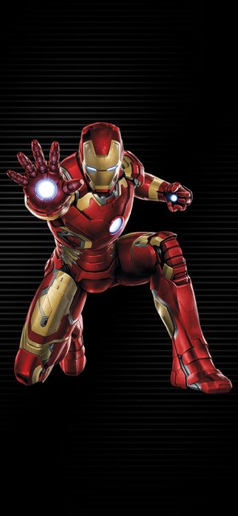 Anniversaire D'Ironman, L'homme de Fer, Carte de Voeux, Superhero, Valise. Wallpaper in 1080x2340 Resolution