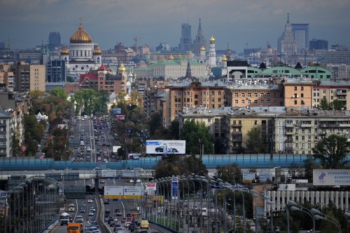 Image aerial view of city buildings during daytime