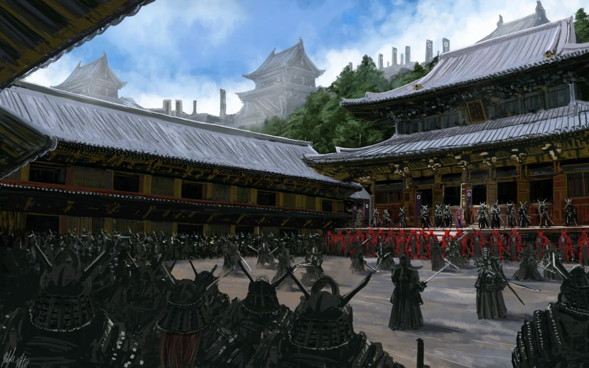 Personnes Marchant Dans la Rue Près du Temple Marron et Blanc Pendant la Journée. Wallpaper in 2880x1800 Resolution