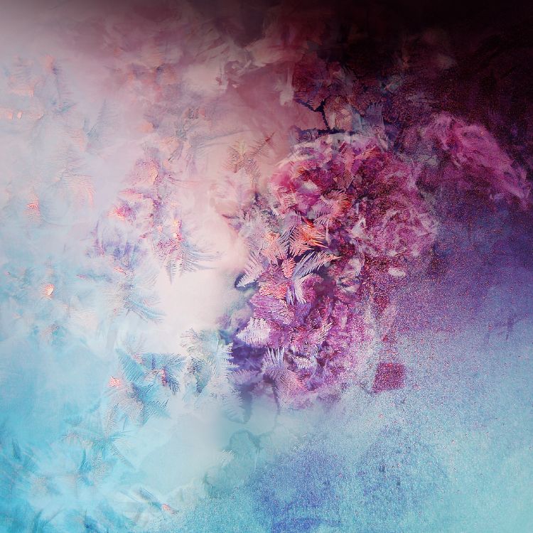 Peinture Abstraite Rose et Bleue. Wallpaper in 2560x2560 Resolution