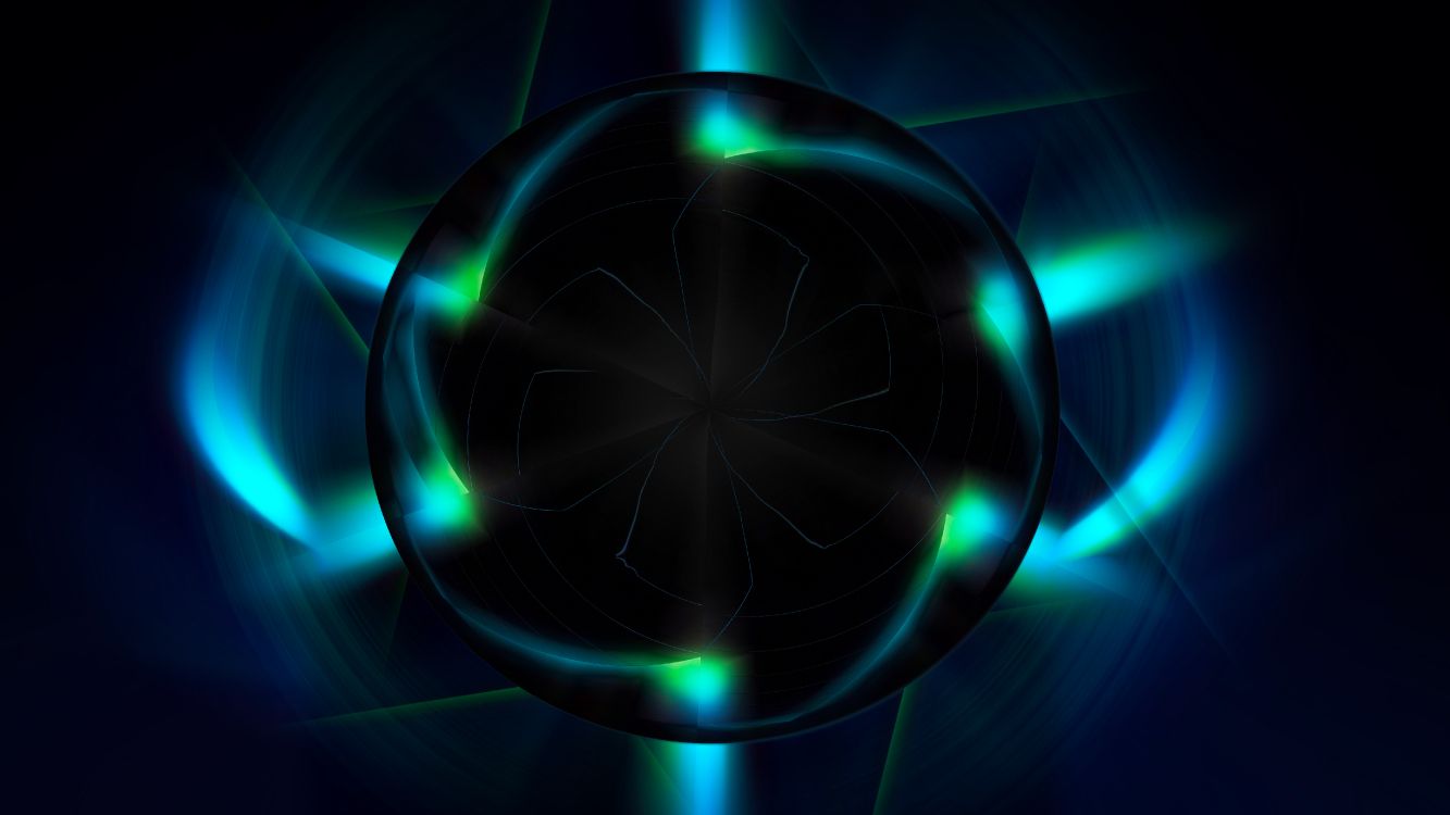 光, 电蓝色的, 分形技术, 对称, 视觉效果的灯光 壁纸 5120x2880 允许