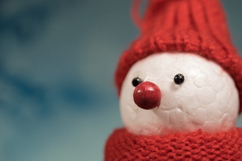 Image holiday, health, snowman, nose, red