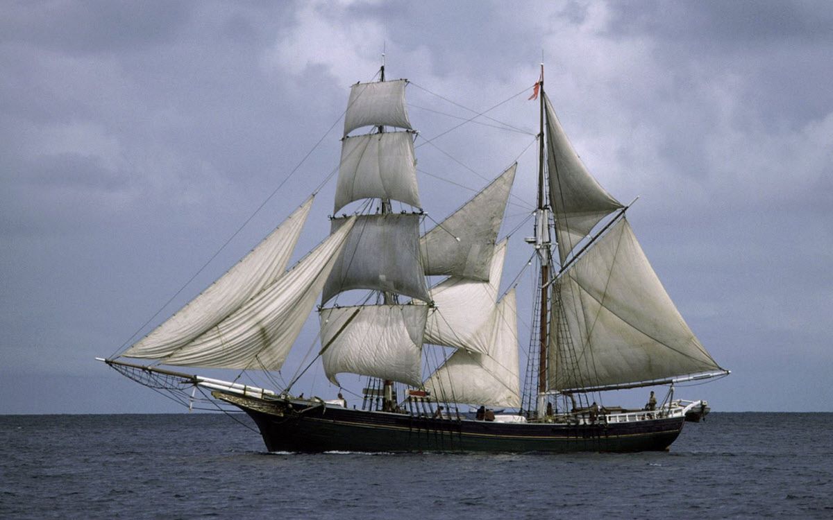 Segelschiff, Tall Ship, Schiff, Boot, Barquentine. Wallpaper in 1920x1200 Resolution