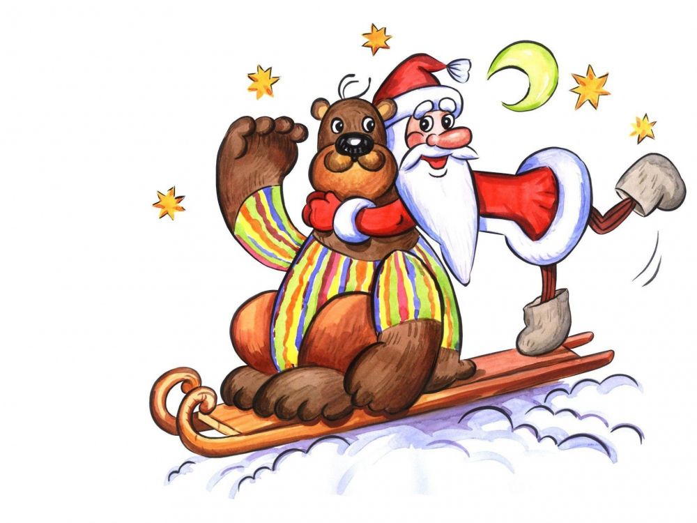 Nochevieja, Caricatura, Ilustración, de Los Vertebrados, Decoración de la Navidad. Wallpaper in 2048x1536 Resolution