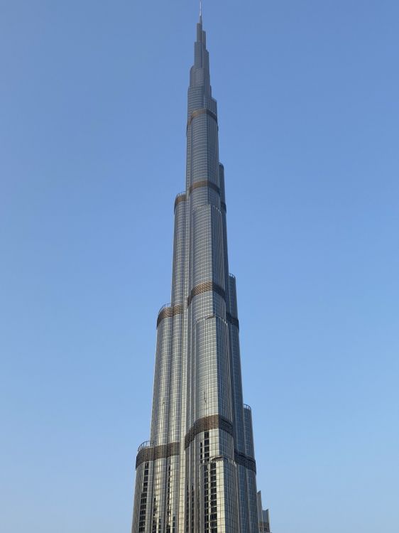 Dubai, Burj Khalifa, Monumento Histórico Nacional, Azul, Torre. Wallpaper in 1536x2048 Resolution