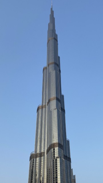 Image dubai, burj khalifa, skyscraper, national historic landmark, blue