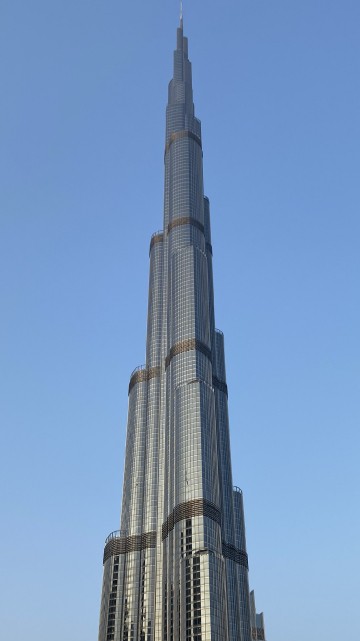Image dubai, burj khalifa, skyscraper, national historic landmark, blue