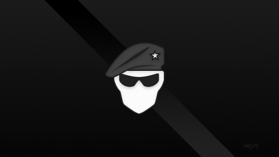 Image black and white man face illustration
