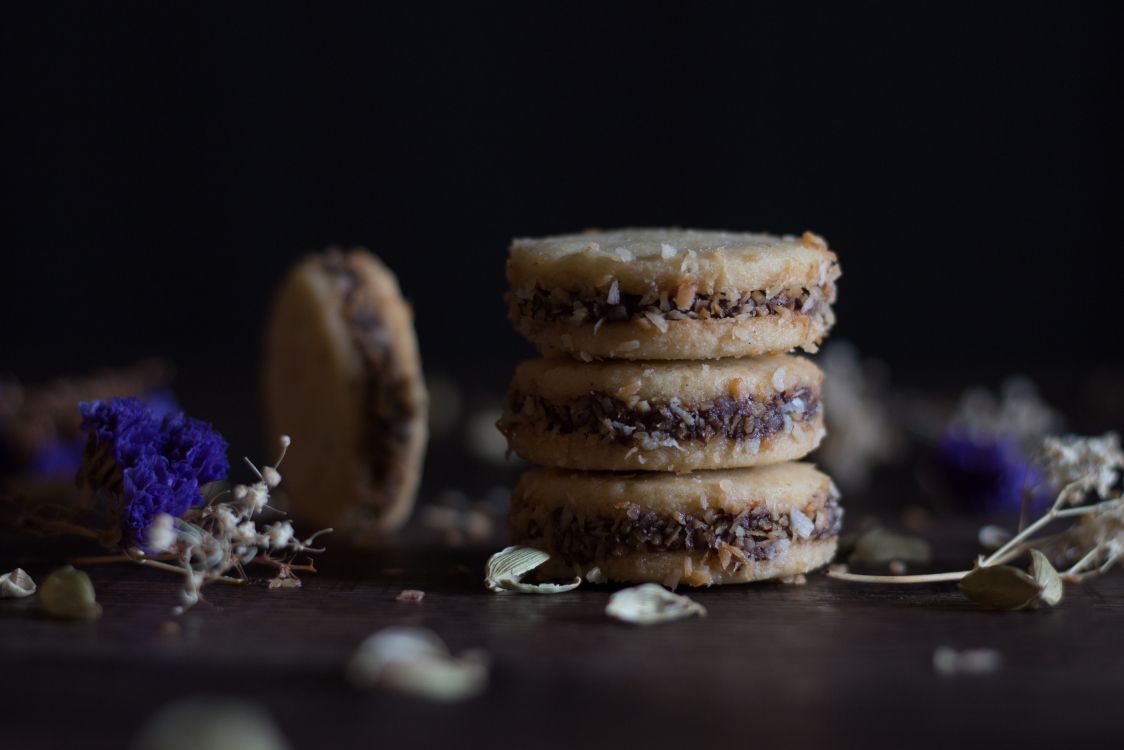 brown cookies on brown wooden table