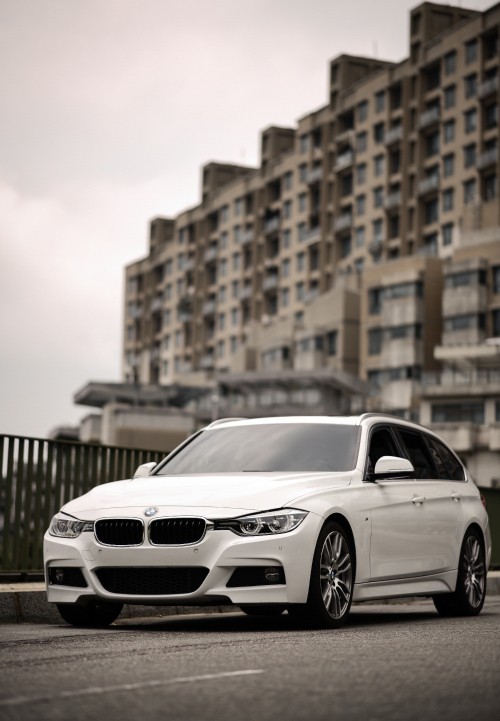 Image white mercedes benz coupe on road during daytime