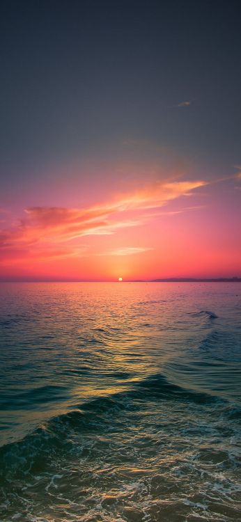 sundown beach, sunset, beach, water, cloud