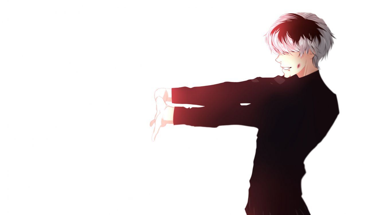 肯kaneki, 东京食尸鬼, 食尸鬼, 手臂, 食尸鬼东京重 壁纸 3390x1907 允许