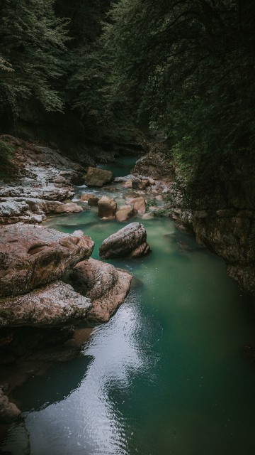Image river, body of water, nature, water resources, stream