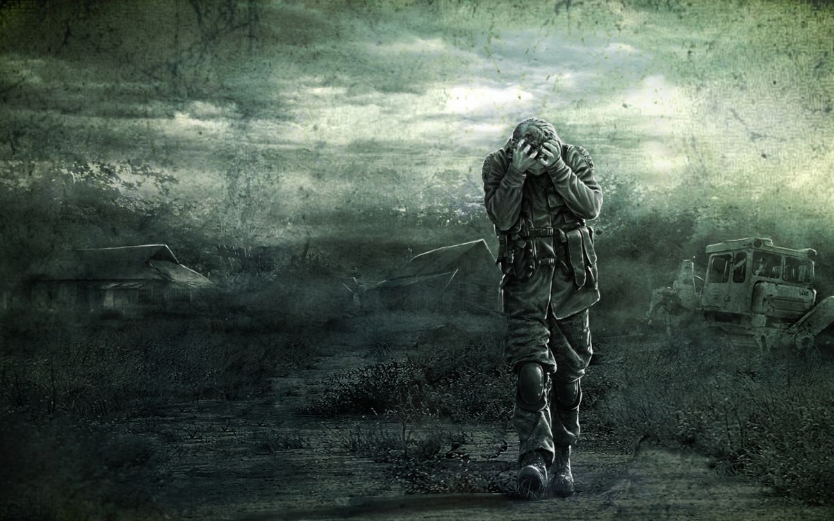 Soldat, Baum, Visuelle Effekte, Rauch. Wallpaper in 1920x1200 Resolution