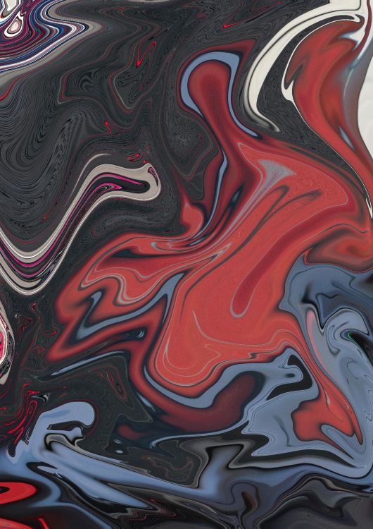 Peinture Abstraite Rouge Blanc et Noir. Wallpaper in 4384x6200 Resolution