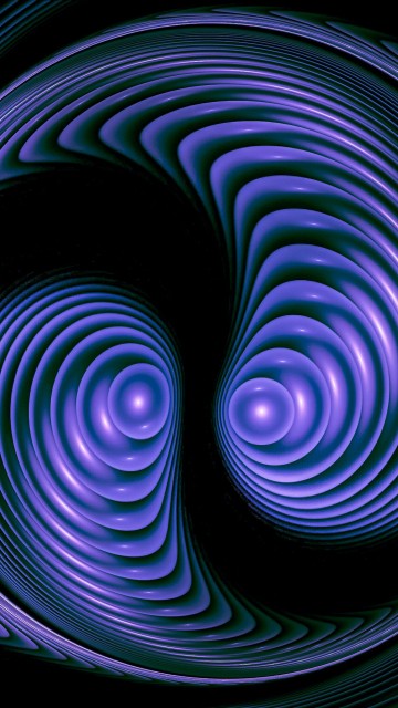 Image fractal art, digital art, art, fractal, blue