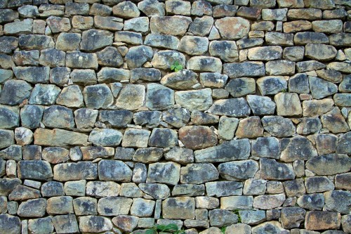 Image brown and gray brick wall