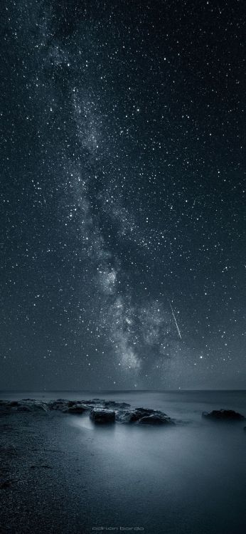 Cielo Estrellado Sobre la Noche Estrellada. Wallpaper in 1125x2436 Resolution
