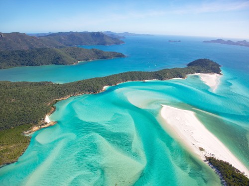 Image aerial view of green and brown island during daytime