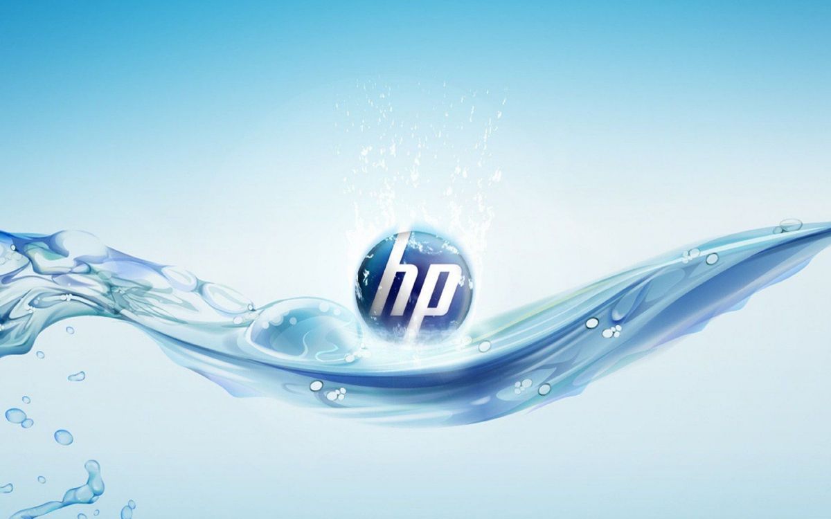 Hewlett Packard, Gráficos, Logotipo, Ilustración, Agua. Wallpaper in 3840x2400 Resolution