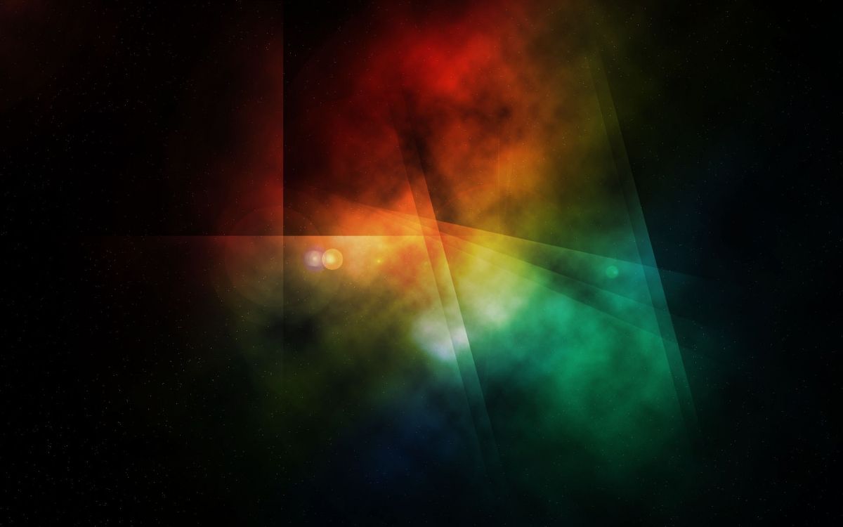 Green and Orange Light Streaks. Wallpaper in 1920x1200 Resolution